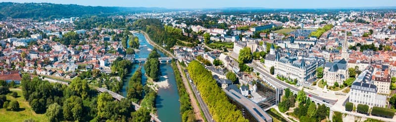 grande ville vue de haut