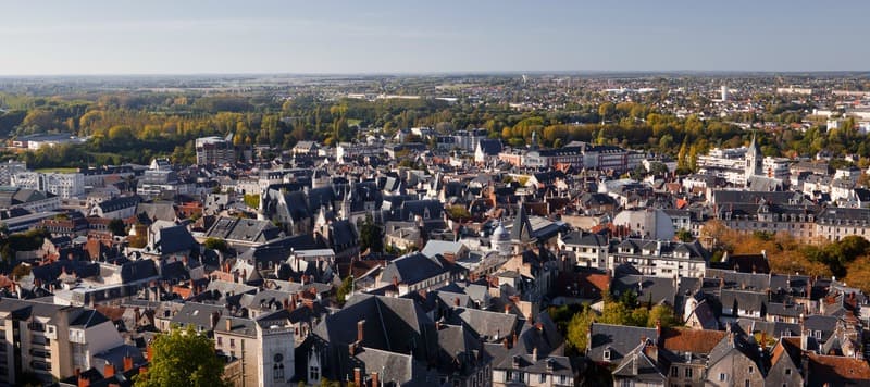 grande ville vue de haut