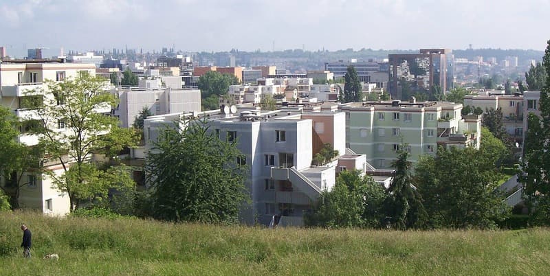 grande ville vue de haut