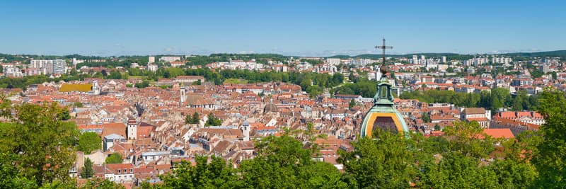 grande ville vue de haut