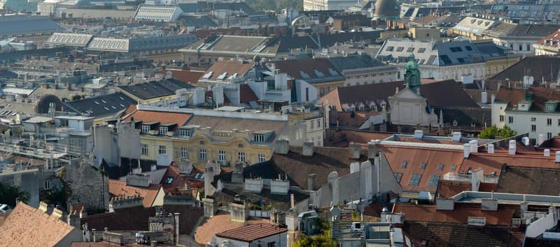 grande ville vue de haut