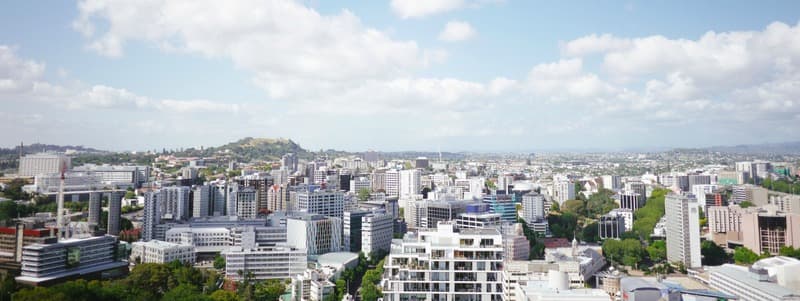 grande ville vue de haut